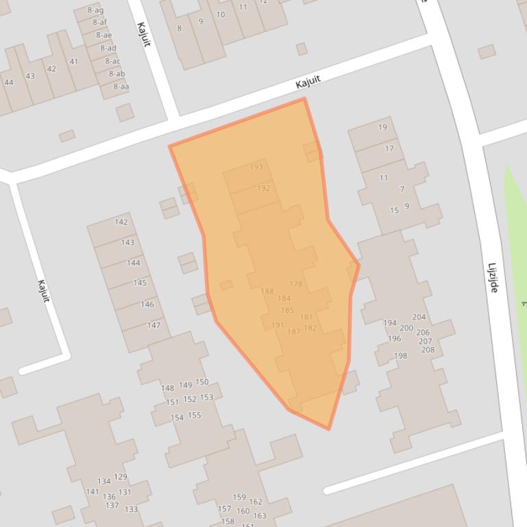 Kaart van postcodegebied 9733CL.