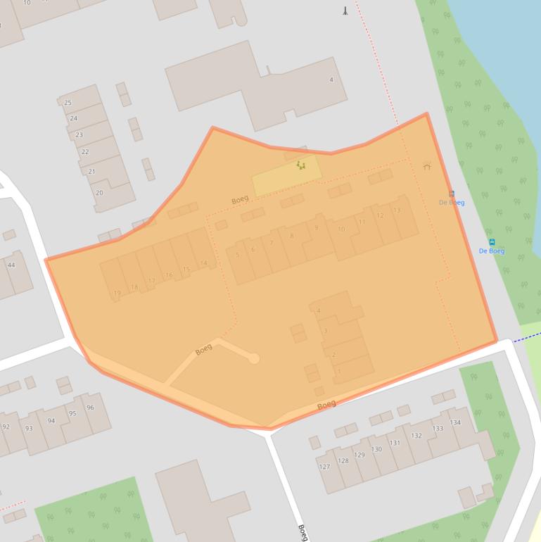 Kaart van postcodegebied 9733EK.