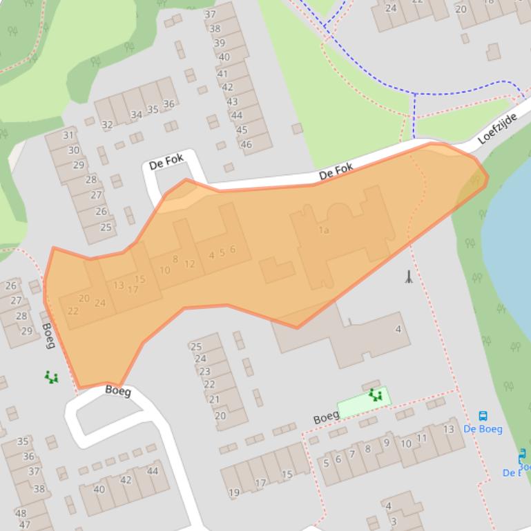 Kaart van postcodegebied 9733ET.