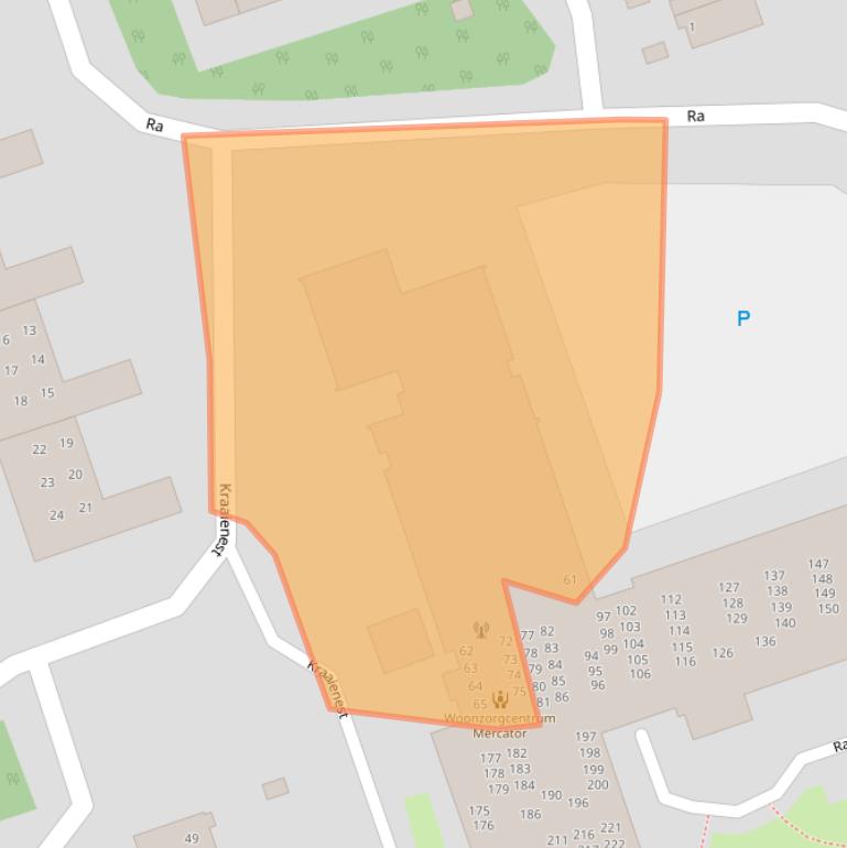 Kaart van postcodegebied 9733HH.