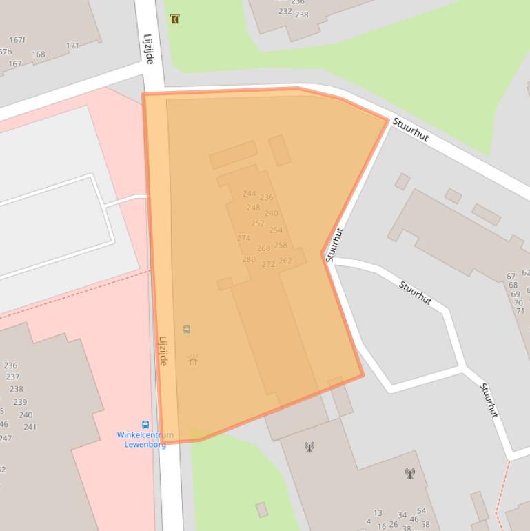 Kaart van postcodegebied 9733LM.