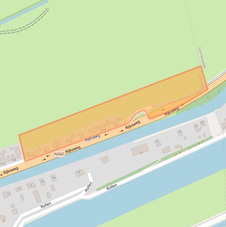 Kaart van postcodegebied 9734AR.