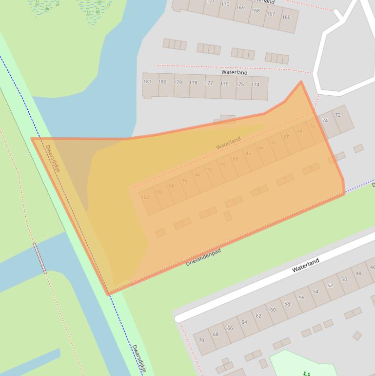 Kaart van postcodegebied 9734BK.