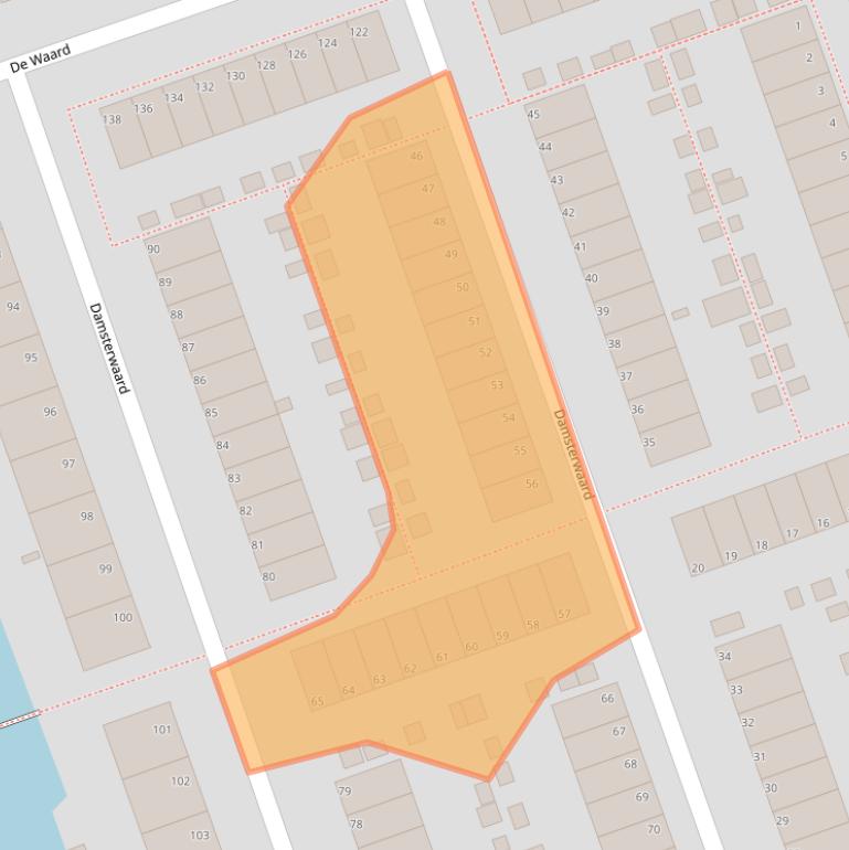Kaart van postcodegebied 9734CM.