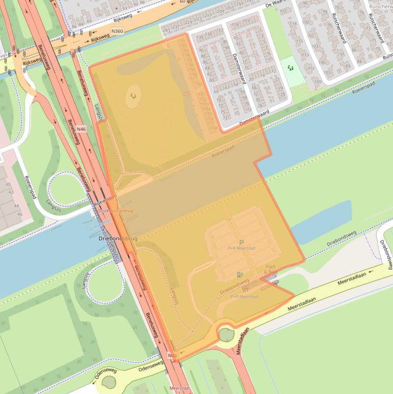 Kaart van postcodegebied 9734CP.