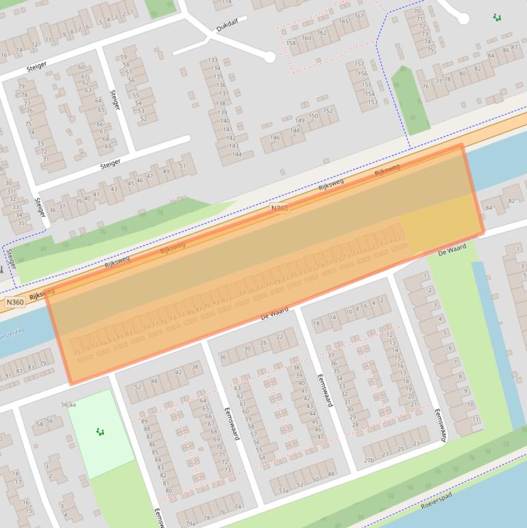 Kaart van postcodegebied 9734CV.