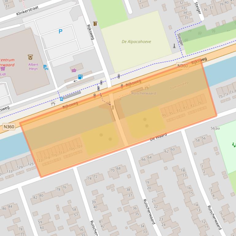 Kaart van postcodegebied 9734CW.