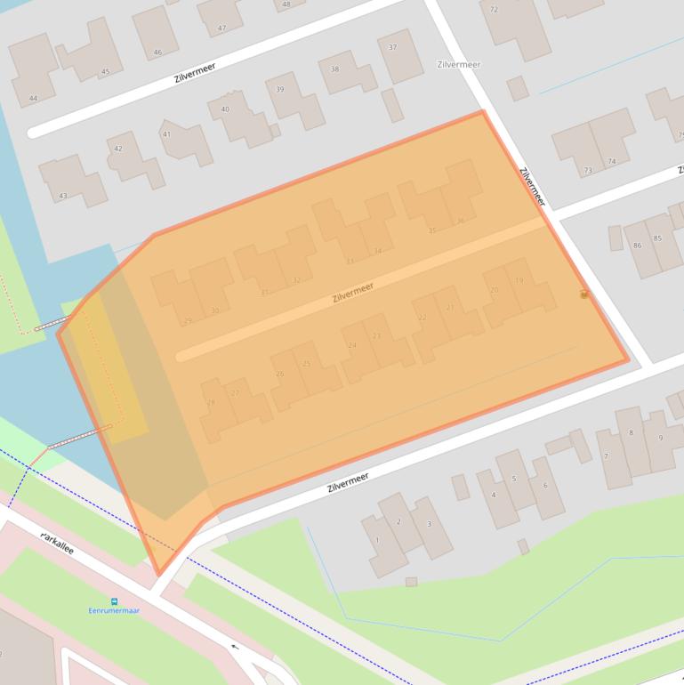 Kaart van postcodegebied 9735BB.