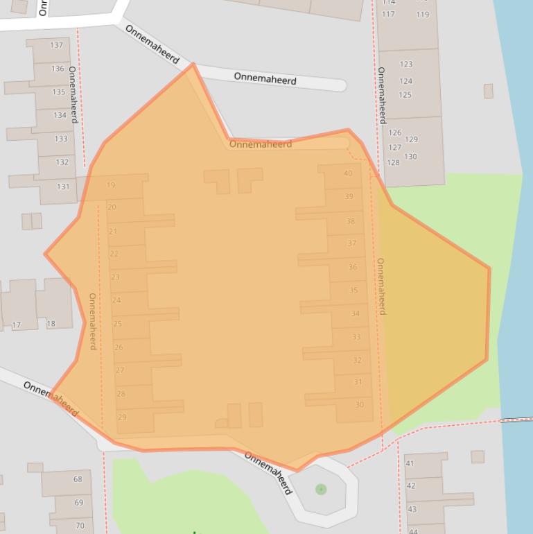 Kaart van postcodegebied 9736AN.