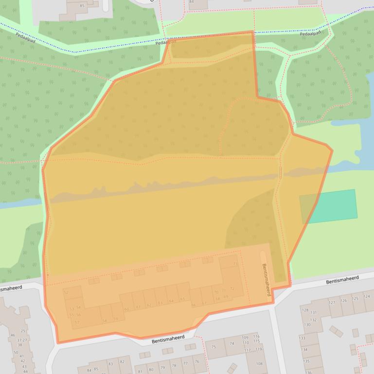 Kaart van postcodegebied 9736ED.