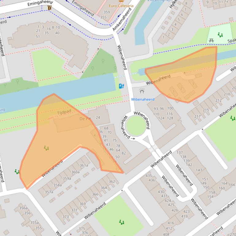 Kaart van postcodegebied 9736PA.