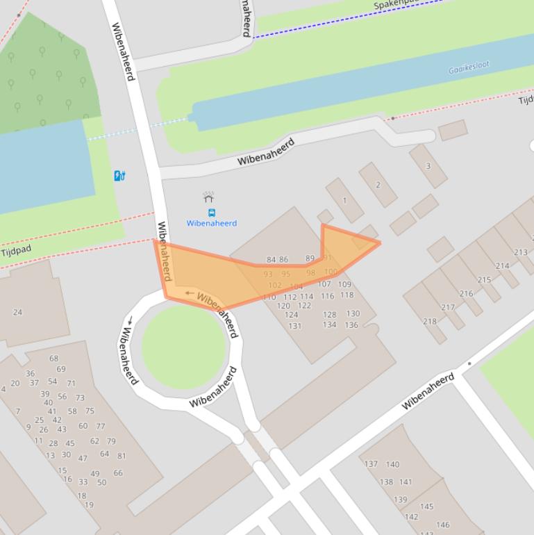 Kaart van postcodegebied 9736PG.