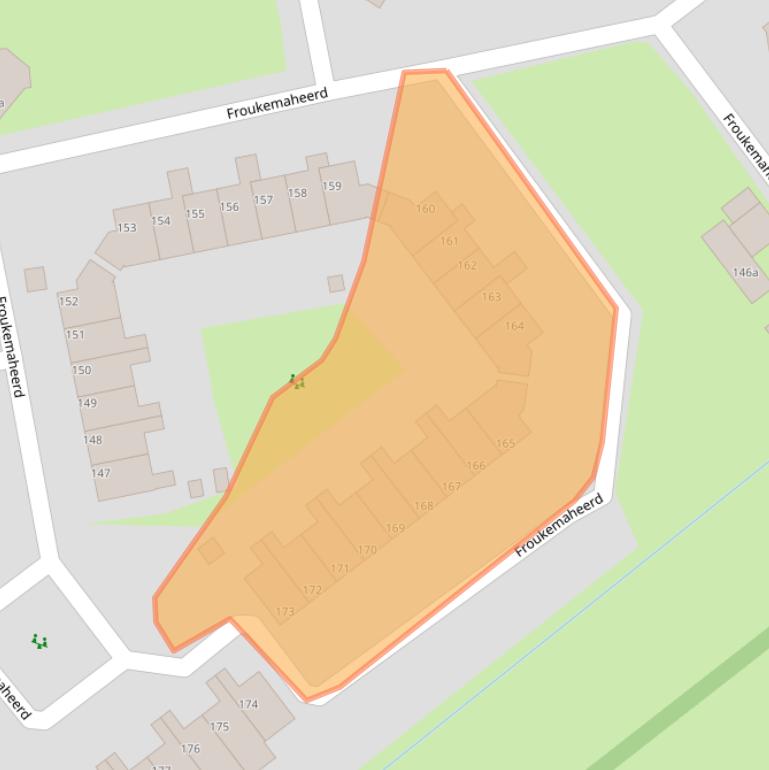 Kaart van postcodegebied 9736RP.