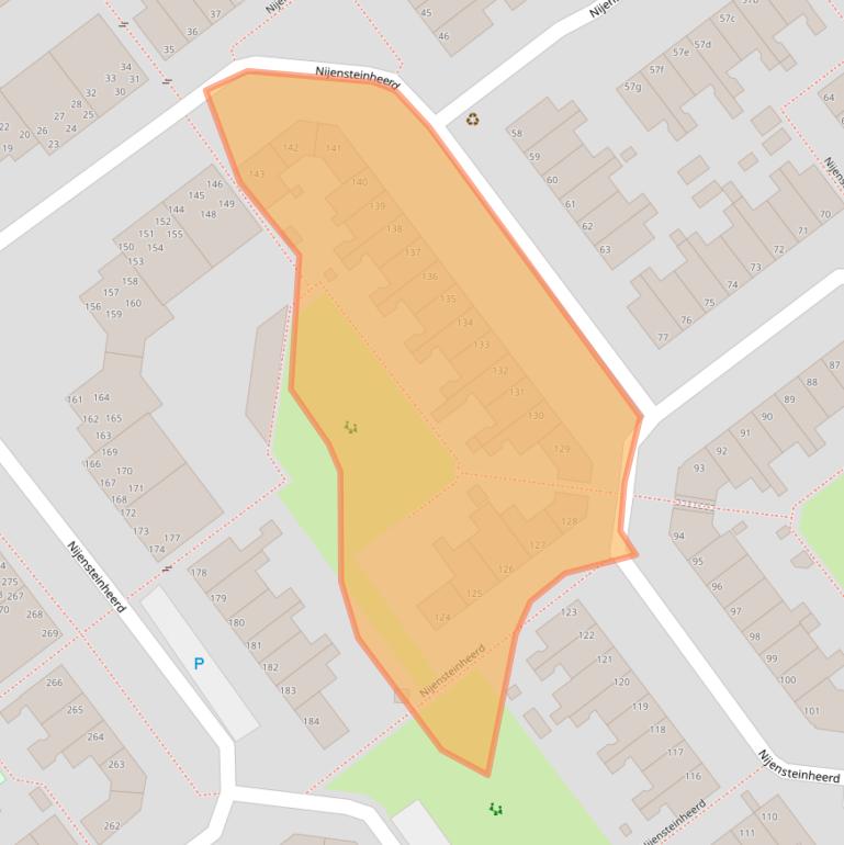 Kaart van postcodegebied 9736TK.