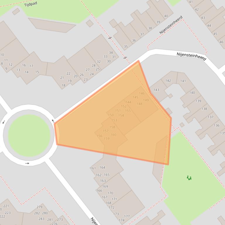 Kaart van postcodegebied 9736TL.