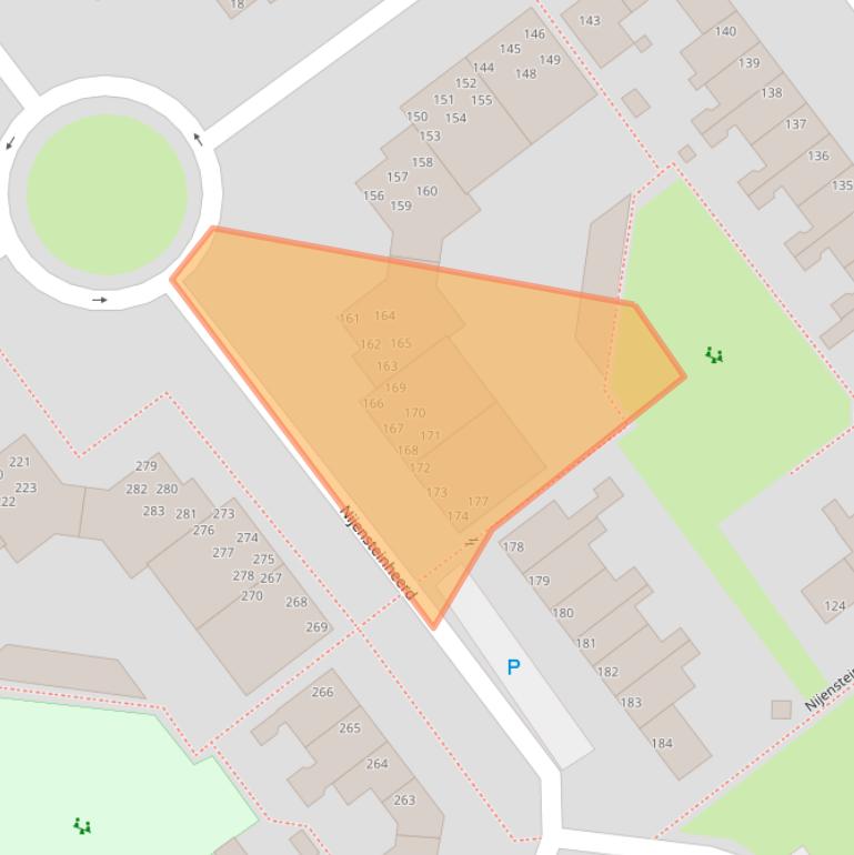 Kaart van postcodegebied 9736TM.