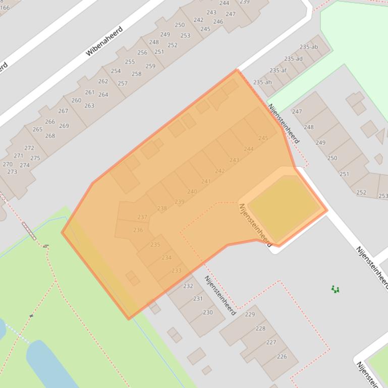 Kaart van postcodegebied 9736TS.