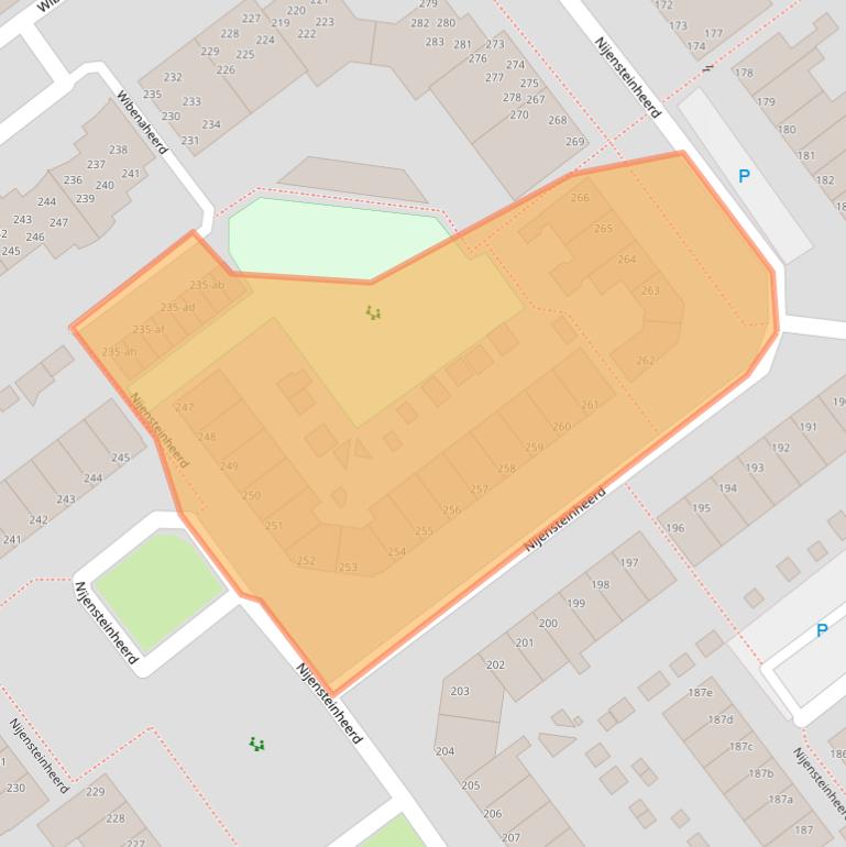 Kaart van postcodegebied 9736TT.