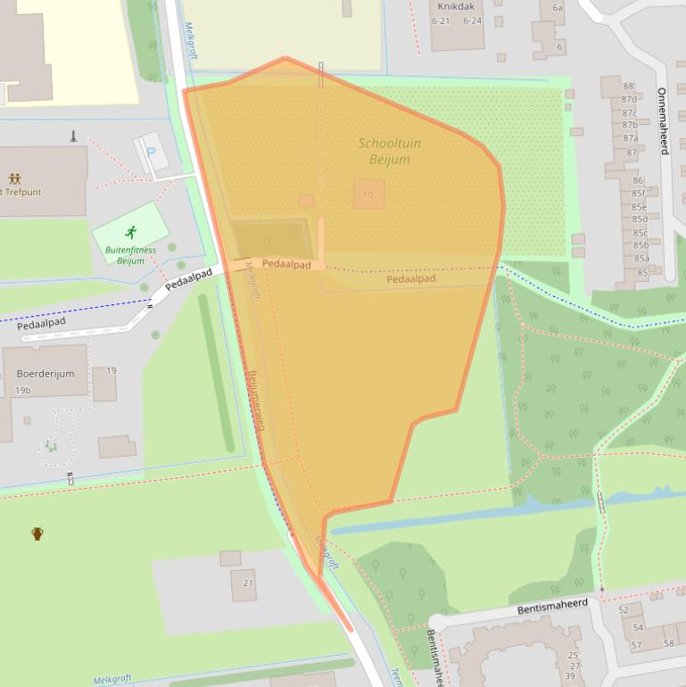 Kaart van postcodegebied 9737AA.