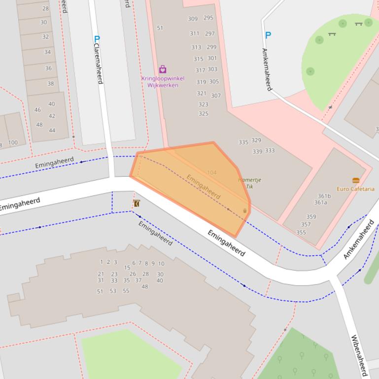 Kaart van postcodegebied 9737GA.