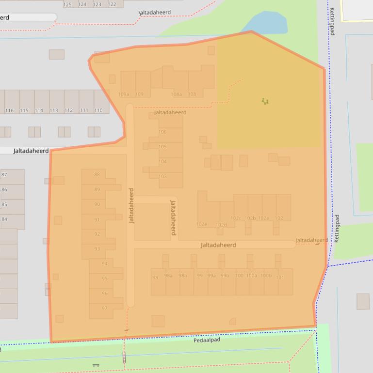 Kaart van postcodegebied 9737HE.