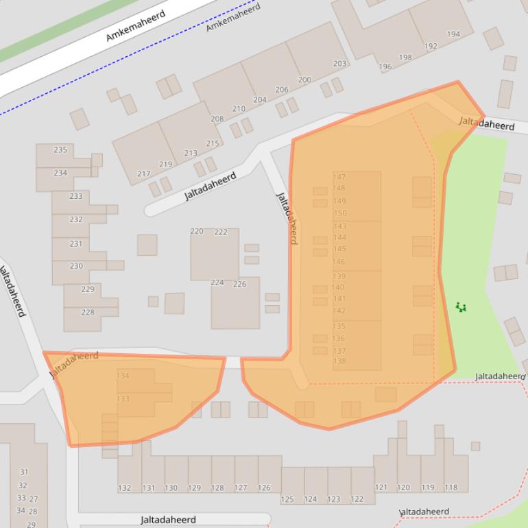 Kaart van postcodegebied 9737HJ.