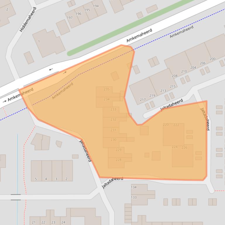 Kaart van postcodegebied 9737HR.