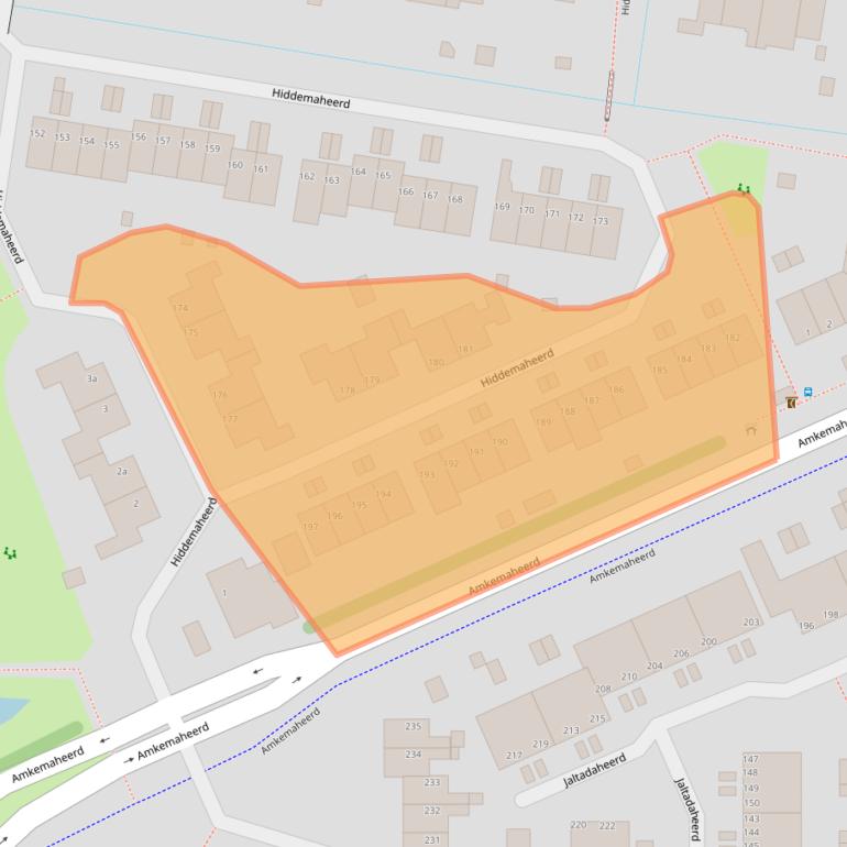 Kaart van postcodegebied 9737JL.