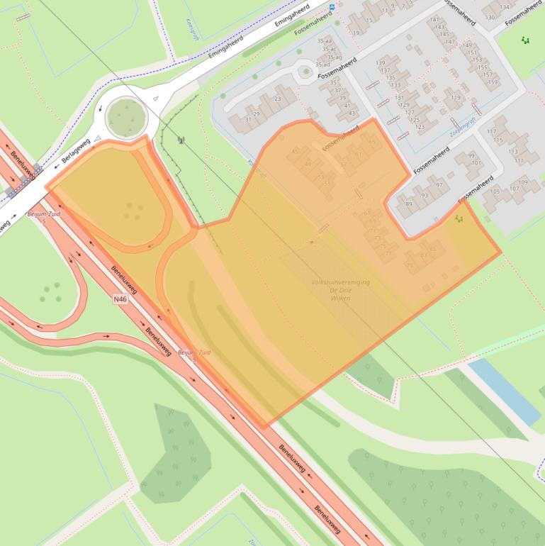 Kaart van postcodegebied 9737KB.