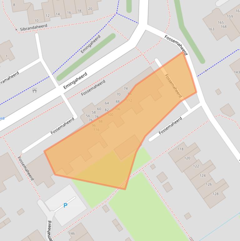 Kaart van postcodegebied 9737KJ.