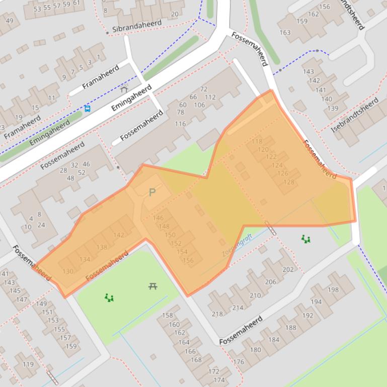 Kaart van postcodegebied 9737KK.