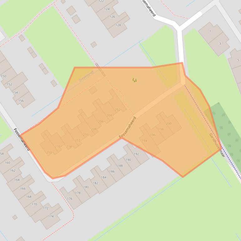 Kaart van postcodegebied 9737KM.