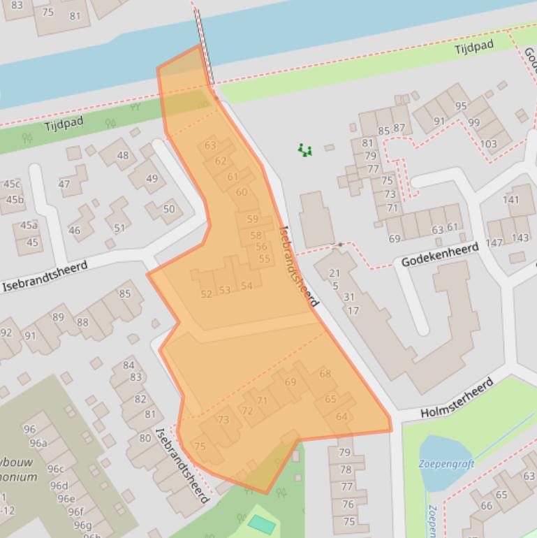 Kaart van postcodegebied 9737LJ.