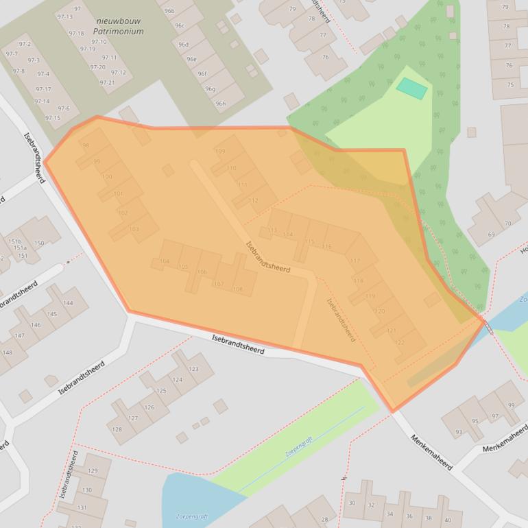 Kaart van postcodegebied 9737LL.