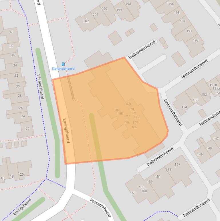 Kaart van postcodegebied 9737LP.