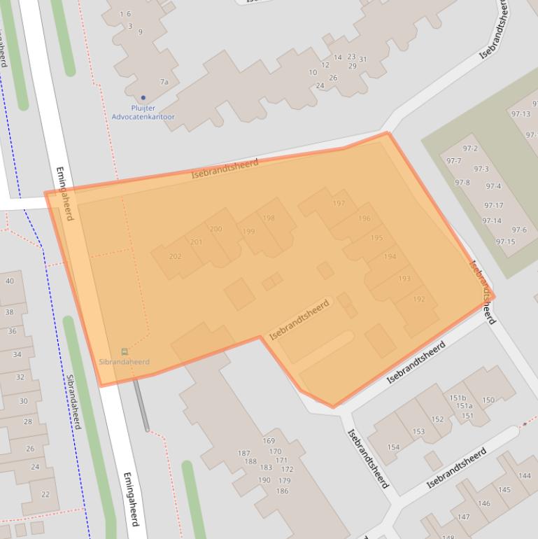 Kaart van postcodegebied 9737LR.