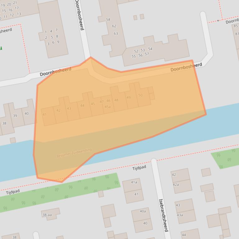 Kaart van postcodegebied 9737MP.