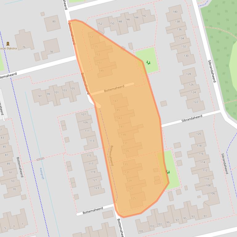 Kaart van postcodegebied 9737ND.
