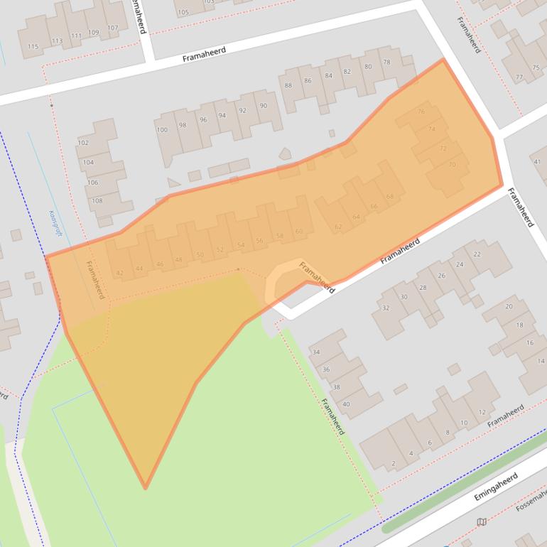 Kaart van postcodegebied 9737NM.