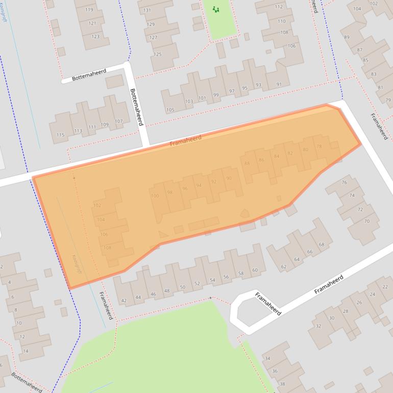 Kaart van postcodegebied 9737NN.