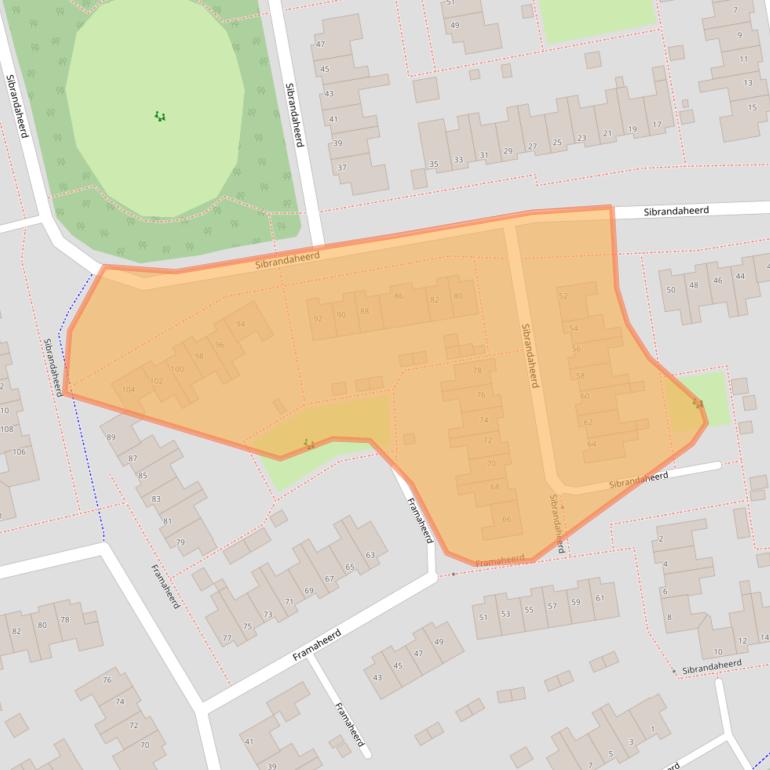 Kaart van postcodegebied 9737NT.