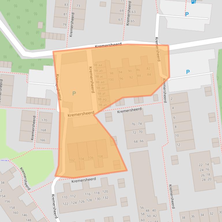 Kaart van postcodegebied 9737PC.