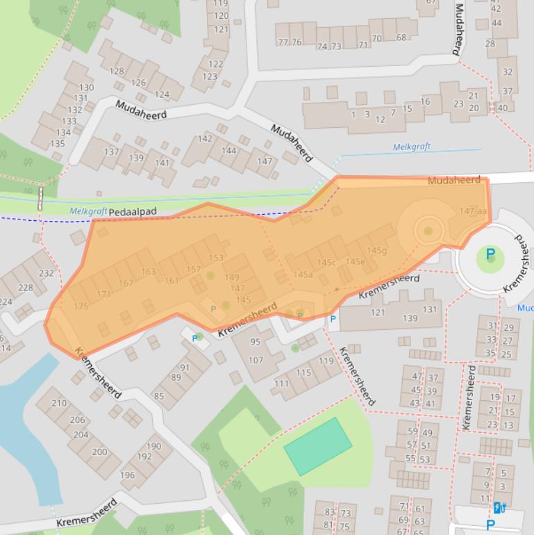 Kaart van postcodegebied 9737PN.