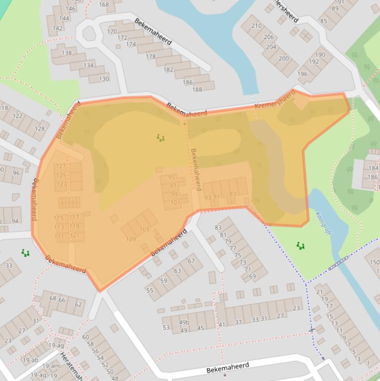 Kaart van postcodegebied 9737PS.