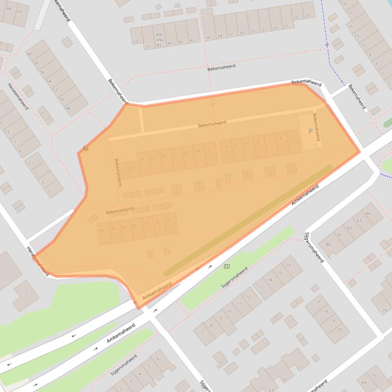 Kaart van postcodegebied 9737PT.