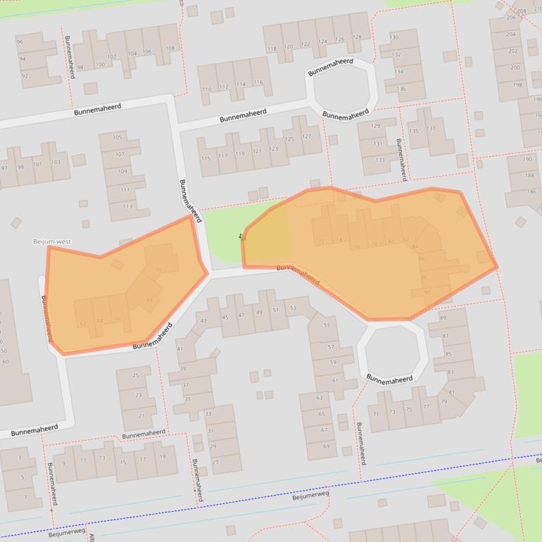 Kaart van postcodegebied 9737RE.