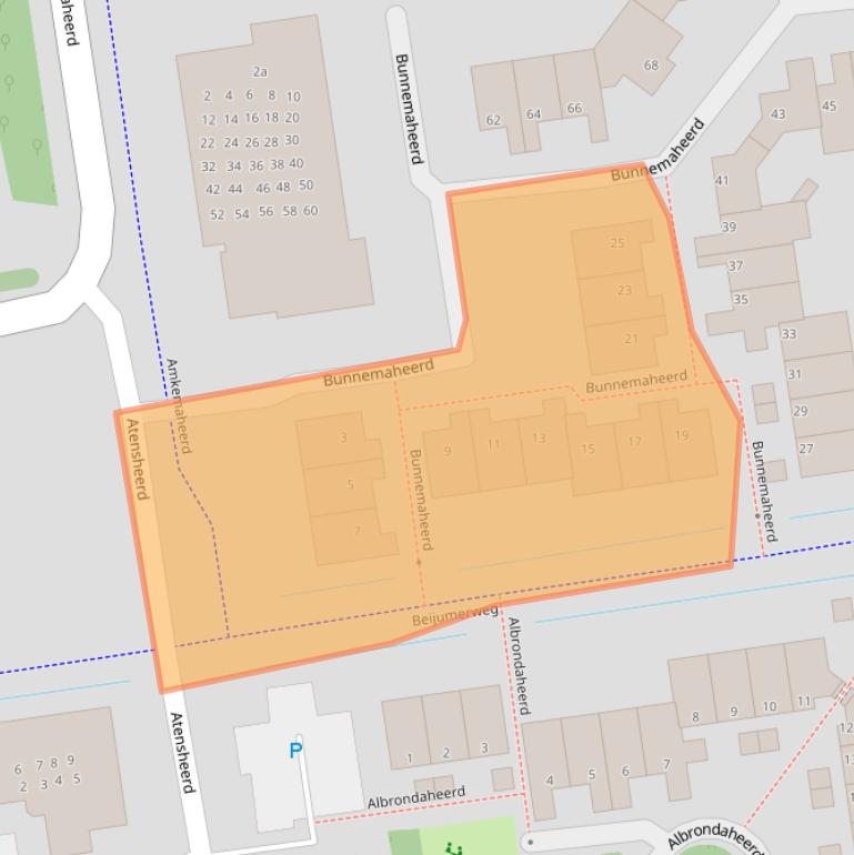 Kaart van postcodegebied 9737RH.
