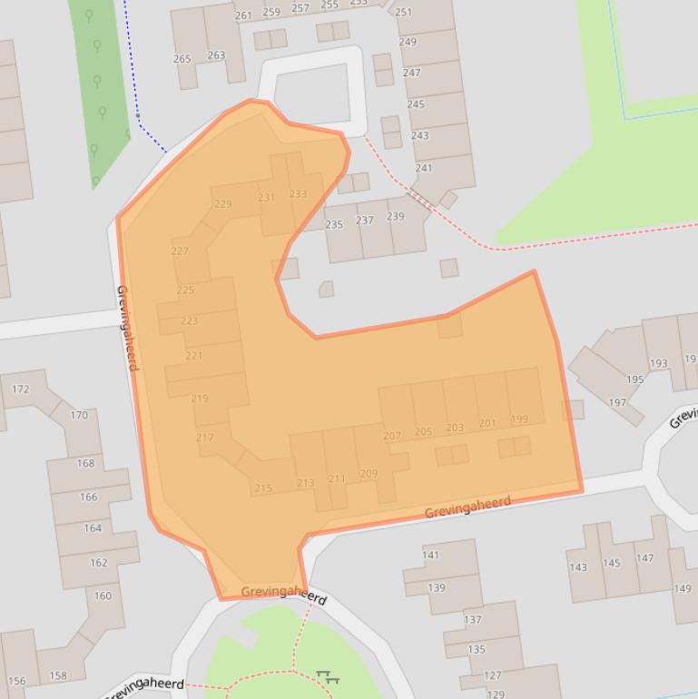 Kaart van postcodegebied 9737SM.