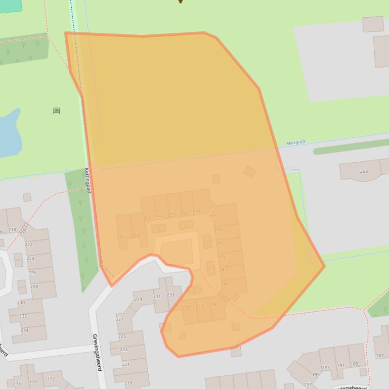 Kaart van postcodegebied 9737SN.