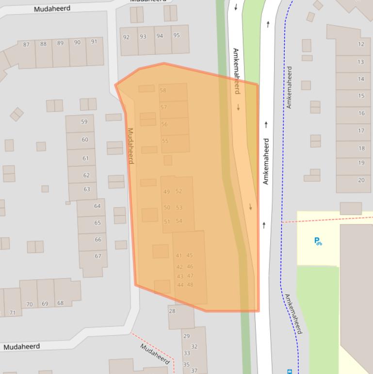 Kaart van postcodegebied 9737XA.